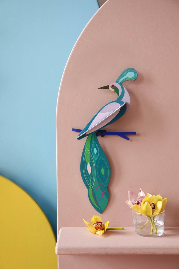 Wanddeko Papier 'Abstrakte Vogelform'