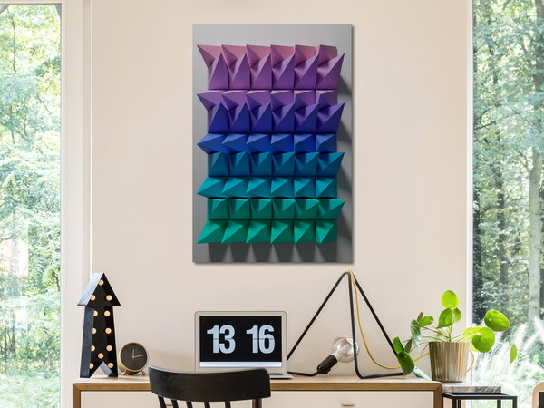 Kunstdruck auf Leinwand 'Uniform Motion Vertical'
