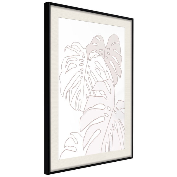 Poster 'Beige Leaves'