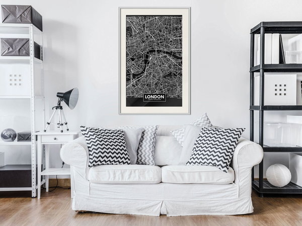Poster 'City Map: London (Dark)'