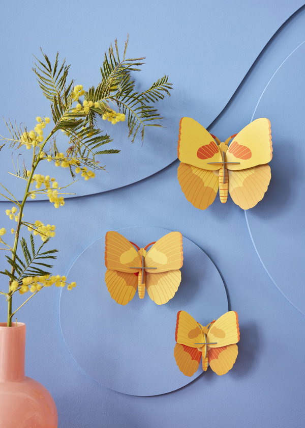 Wanddeko Papier 'Bernstein-Glanz-Trio'