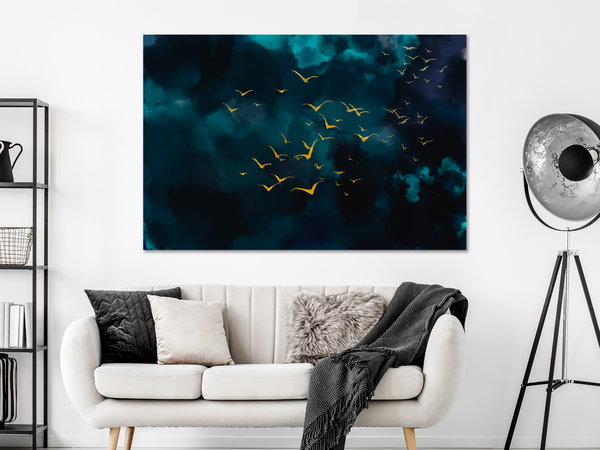 Art print on canvas 'Sky Before the Storm Wide'