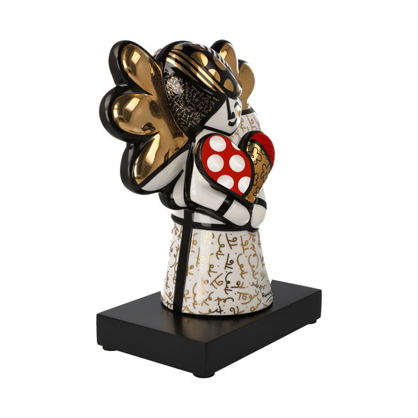 Porzellan Figur 'Golden Faith' von Romero Britto 10,5x23x18,5cm
