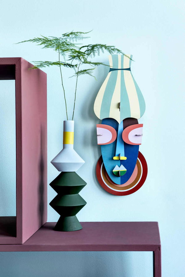 Wanddeko Papier 'Manhattan-Maske'