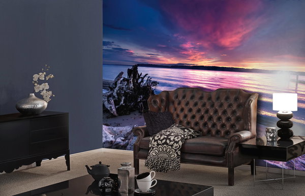 Tapete 'Glowing Sea' 400x270cm