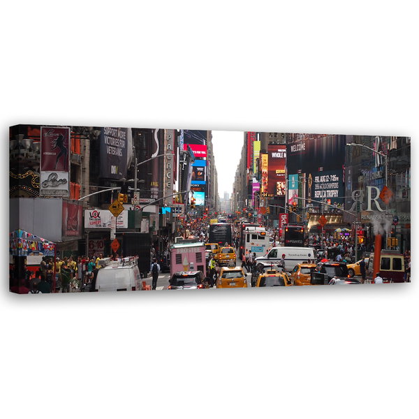 Kunstdruck auf Leinwand 'Time Square'