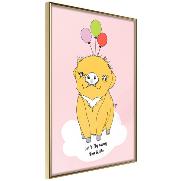 Poster 'Soaring Pig'