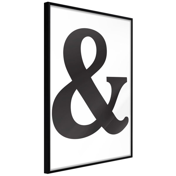 Poster 'Ampersand (Black)'