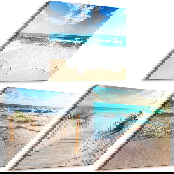 Impressão em tela 'Lonely Walk (3 Parts)'