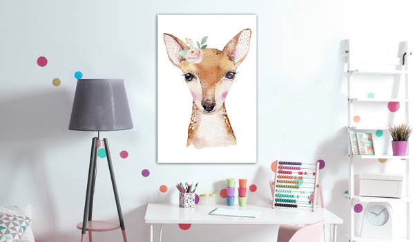 Impression sur toile 'Little Roe Deer Vertical'