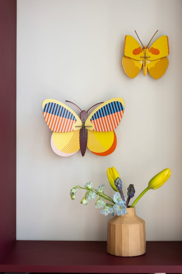 Wanddeko Papier 'Moderner Schmetterling'