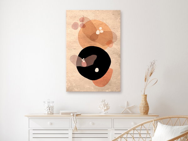 Kunstdruck auf Leinwand 'Moon Butterfly Vertical'