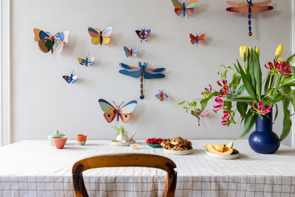 Wanddeko Papier 'Gedämpfte Flügel'