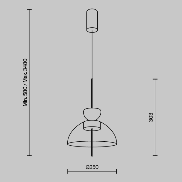 Lampa Wisząca 'Bangkok 10'