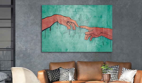 Kunstdruck auf Leinwand 'Electrifying Touch Wide'