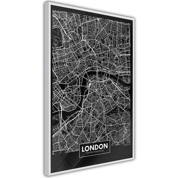 Poster 'City Map: London (Dark)'