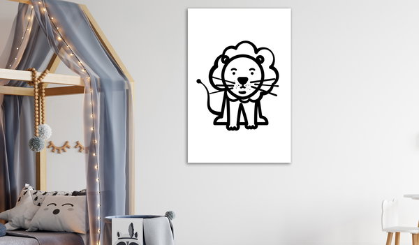 Kunstdruck auf Leinwand 'Little King Vertical'