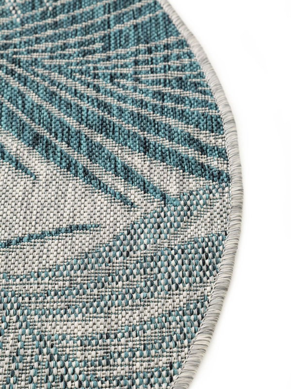 Design In- &amp; Outdoor Runder Teppich Cleo Blau