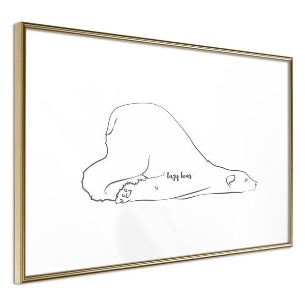 Poster 'Lazy Bear'