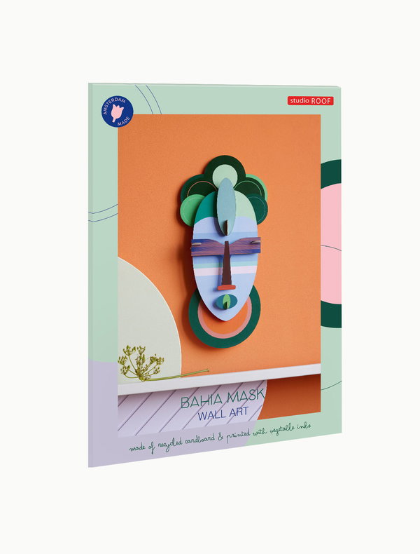 Wanddeko Papier 'Abstrakte Maske'