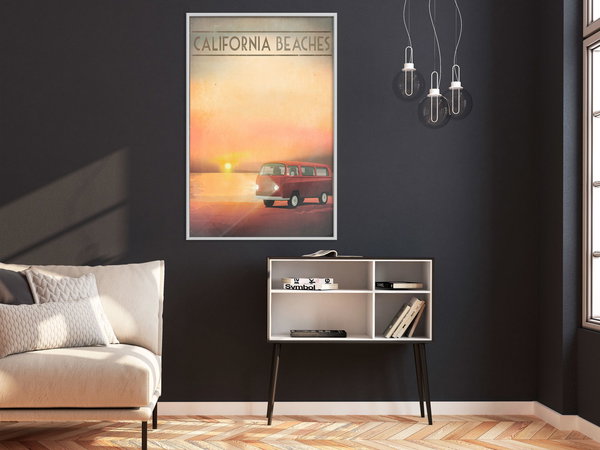 Poster 'California Beaches'