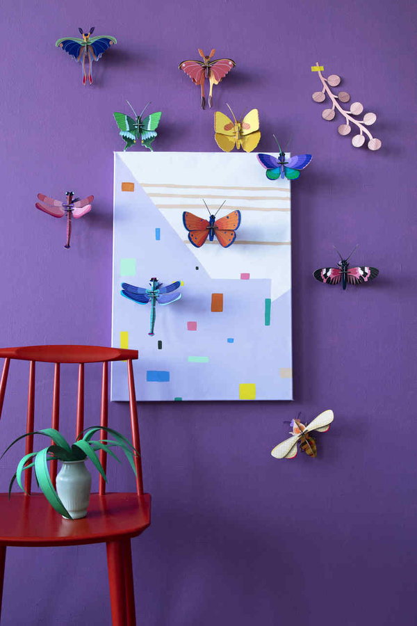 Wall deco 3d of cardboard 'Jade Butterfly Decor'
