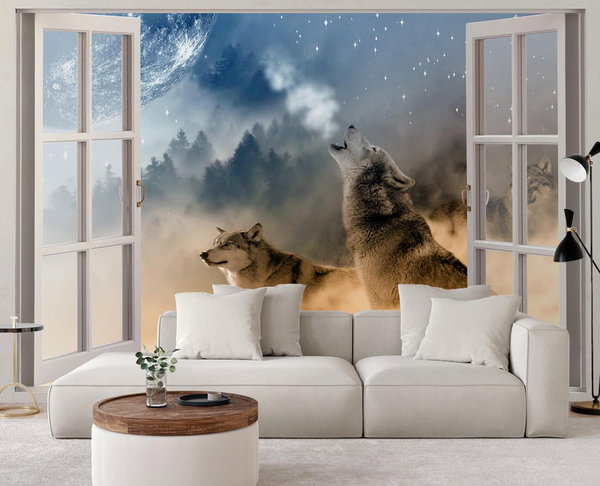 Tapete 'Wolf Mystique'