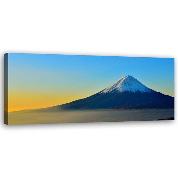 Kunstdruck auf Leinwand 'Dawn's Embrace on Mount Fuji'