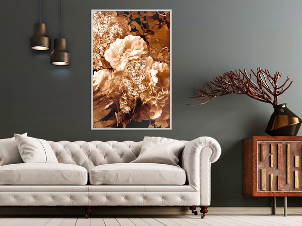 Poster 'Bouquet in Sepia'