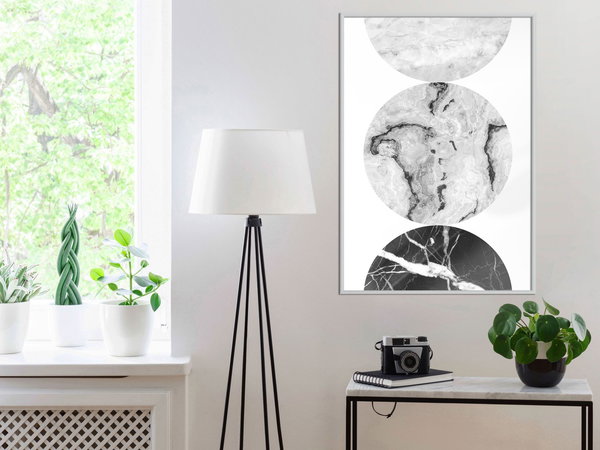 Poster 'Three Shades of Marble'