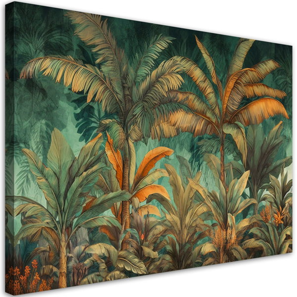 Stampa su tela 'Autumn Jungle Foliage 4'