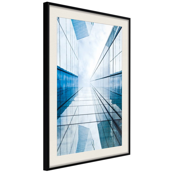 Poster 'Steel and Glass (Blue)'