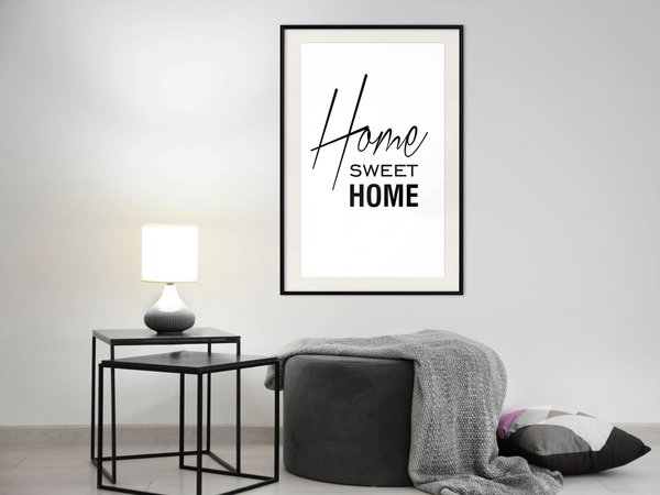 Poster 'Black and White: Home Sweet Home'