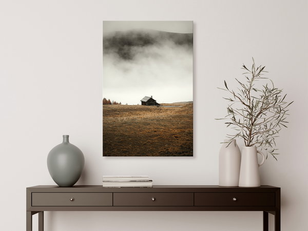 Kunstdruck auf Leinwand 'Asylum in the Mountains Vertical'