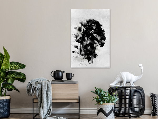 Kunstdruck auf Leinwand 'Classic Profile Vertical'