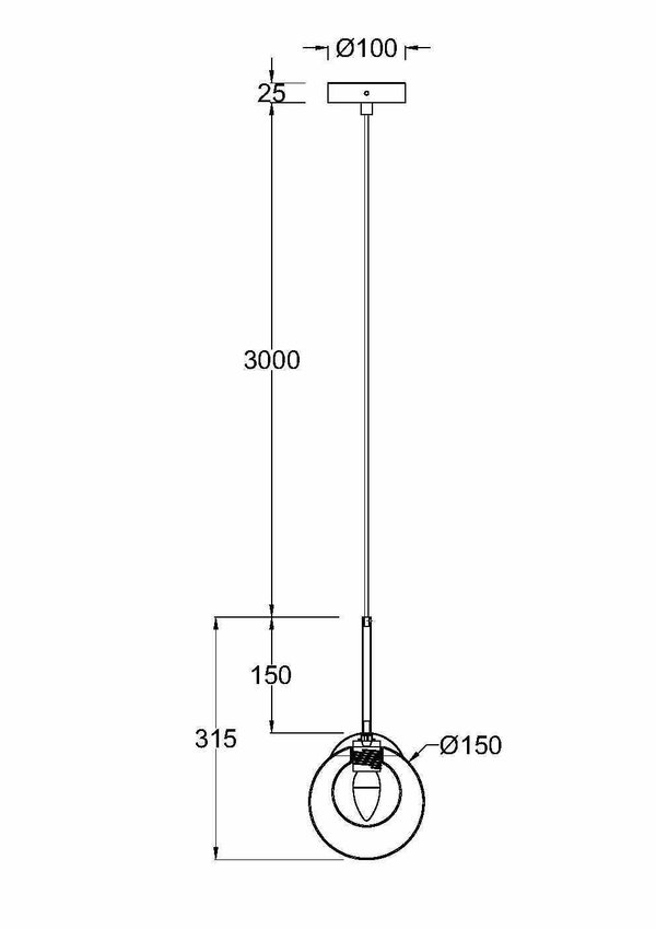 Pendelleuchte 'Basic Form 7'