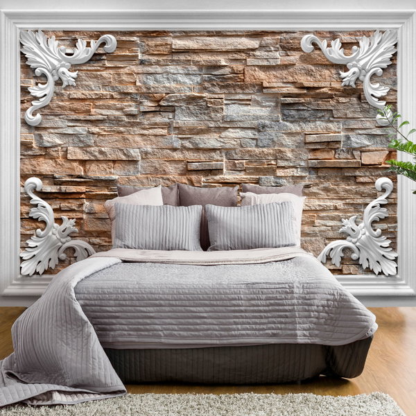 Papel pintado 'Brick in the Frame (Brown)'