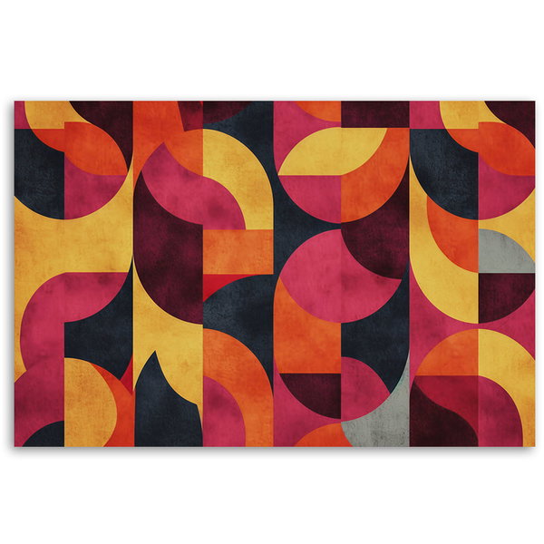 Kunstdruck auf Leinwand 'Vibrant Mosaic'