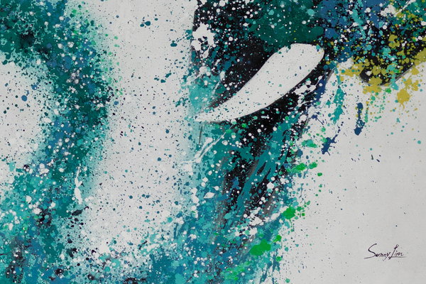 Großzügig aufgetragene Farben