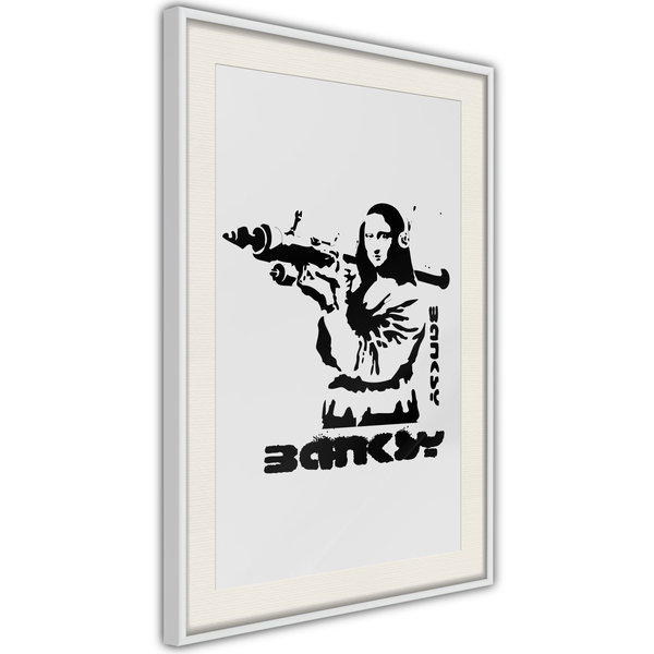 Poster 'Mona Lisa with a Bazooka'