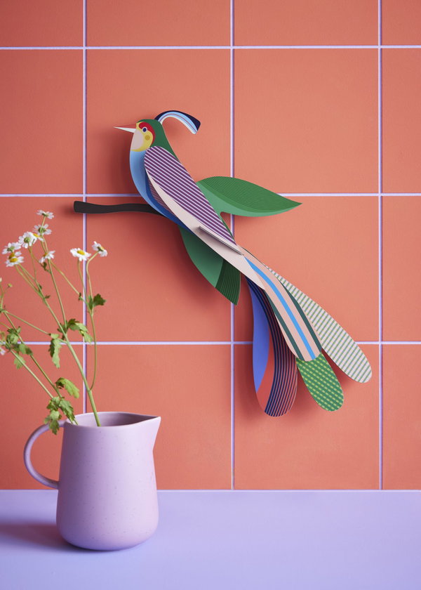 Wanddeko Papier 'Tropenvogel Maya'