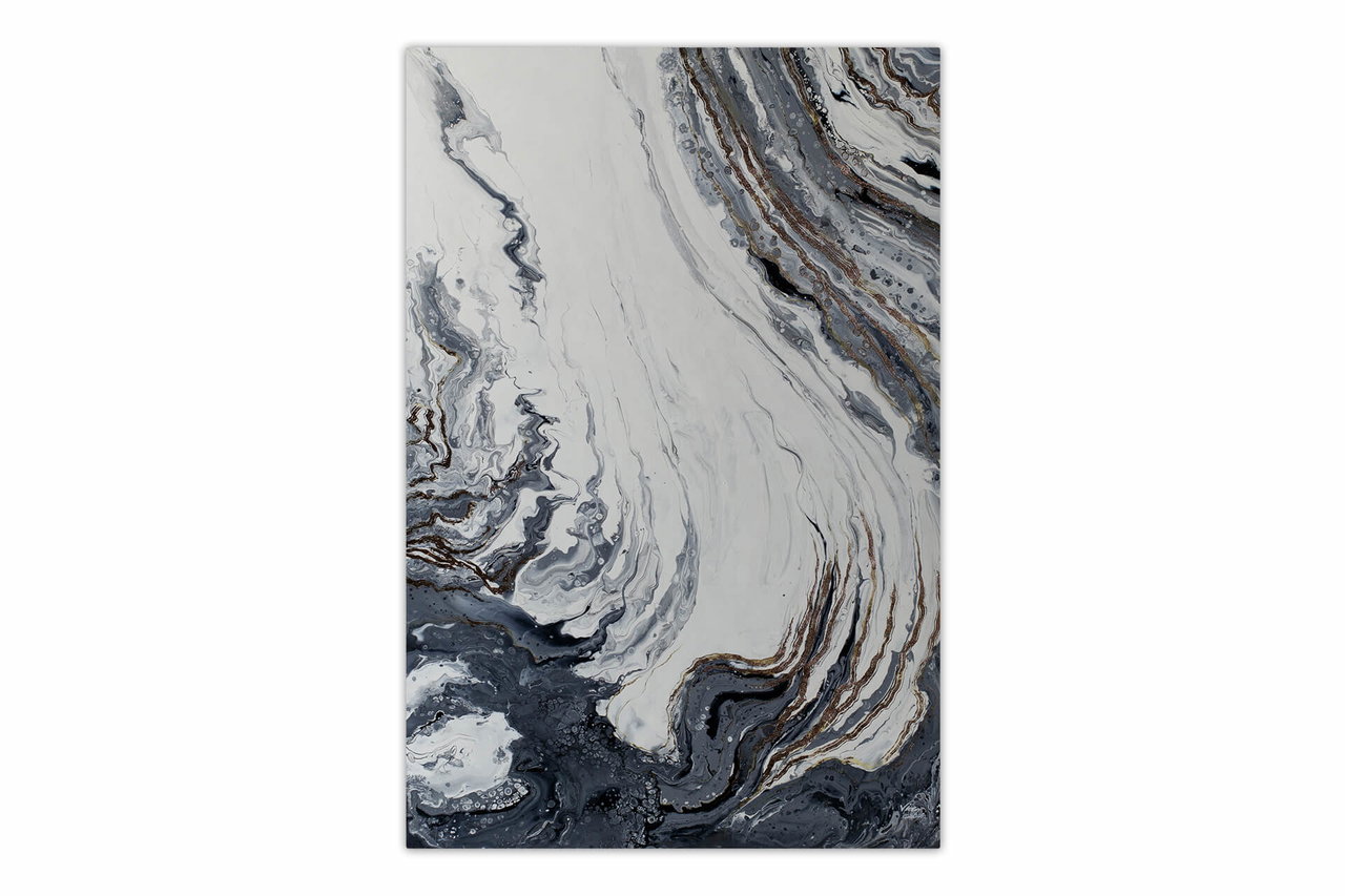 XXL Schilderij 'Primeval River' | Handgeschilderd unicum komt in de ruimte goed tot zijn recht.