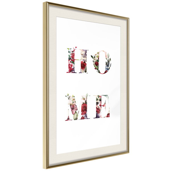 Poster 'Home in Flowers'