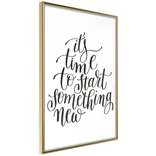Poster 'It's Time to Start Something New'