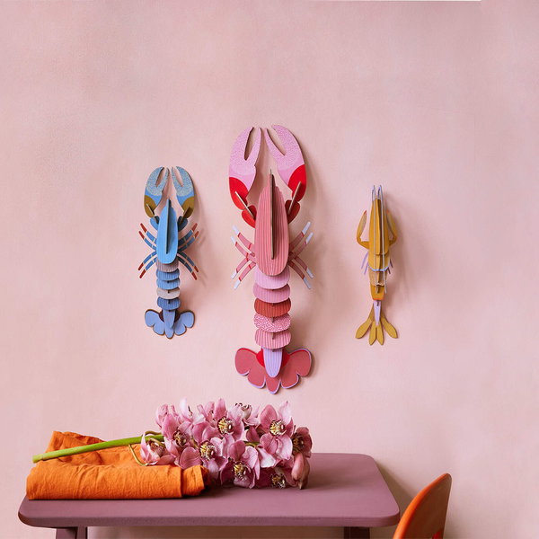 Wanddeko Papier 'Papier-Hummer'