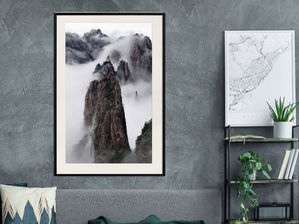 Poster 'Clouds Pierced by Mountain Peaks'