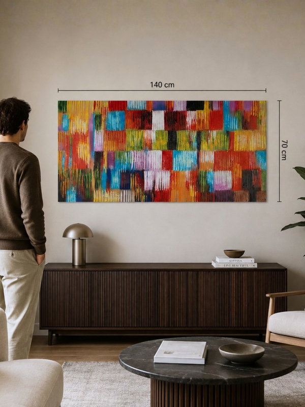 Handpainted Painting 'Hommage to life' | incl. certificate of authenticity
