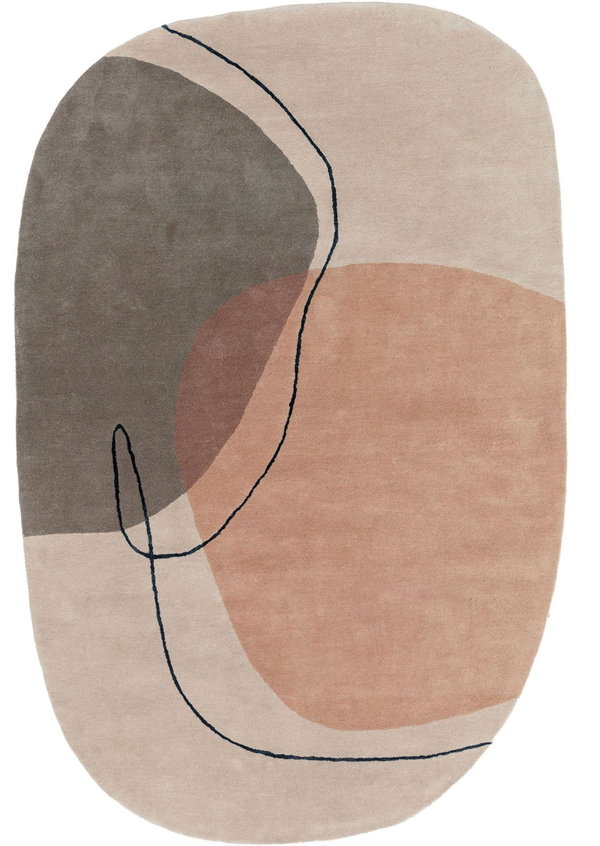 Design Wollteppich Shape Bunt