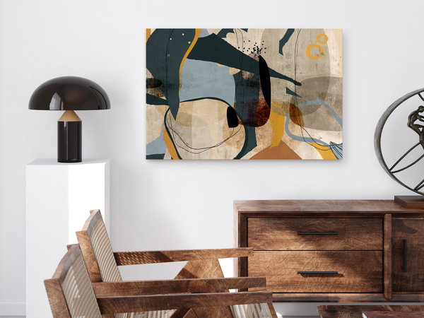 Kunstdruck auf Leinwand 'Abstract Conglomerate Wide'