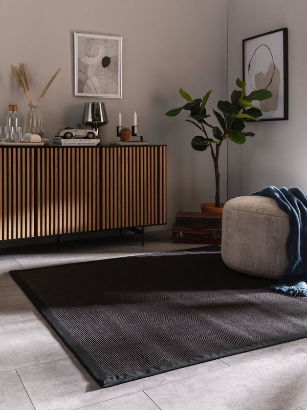 Design Sisal Sana Schwarz